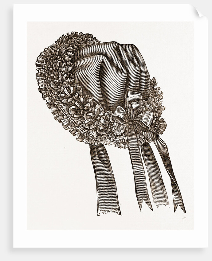 Back View Of Baby's Bonnet by Anonymous