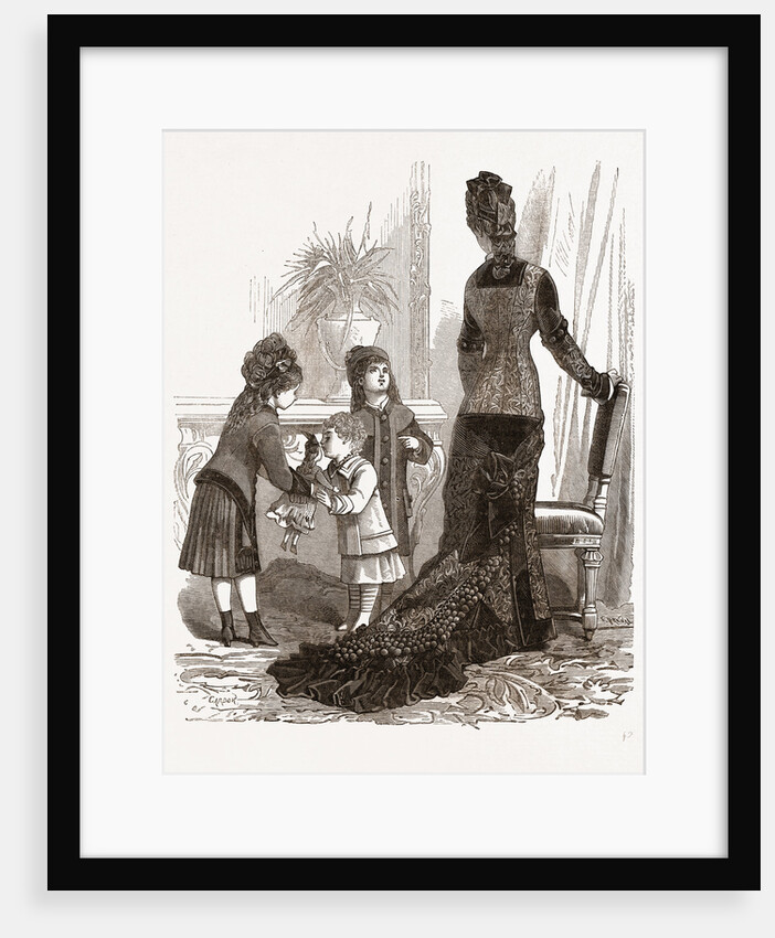 Costumes For A Young Mother And Children by Anonymous