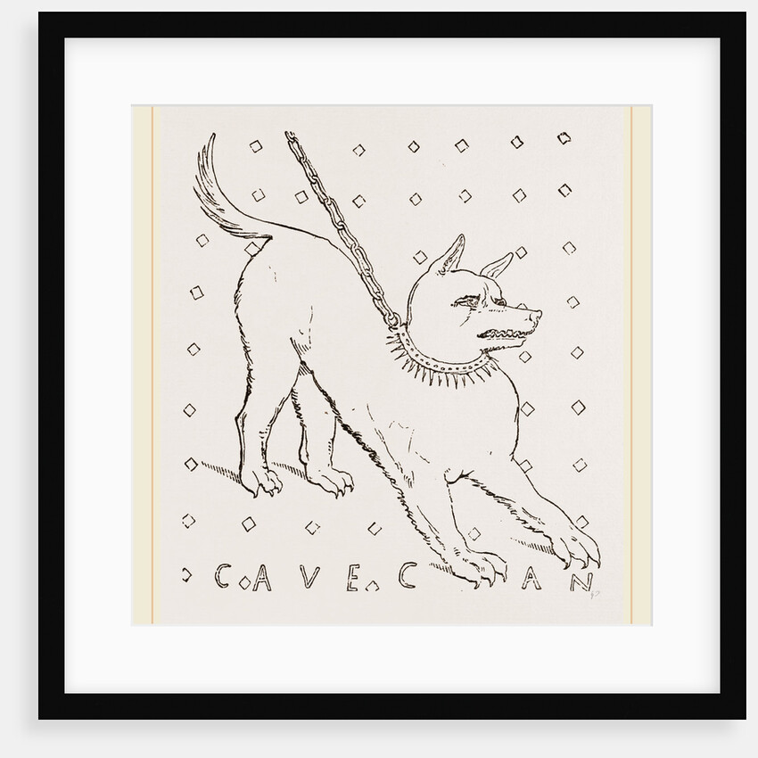 Roman House dog by Anonymous
