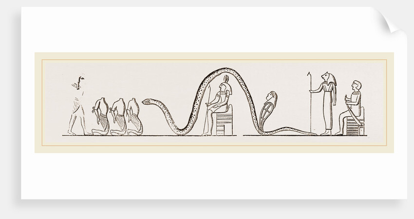Egyptians offering Human Sacrifice to Serpents by Anonymous