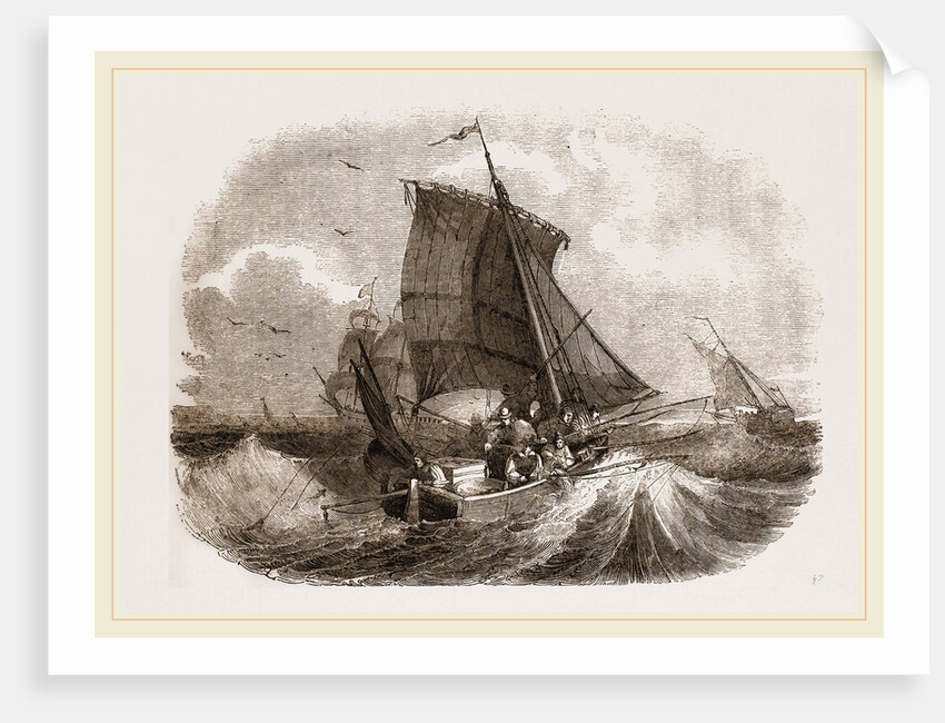 French boat angling for Mackerel by Anonymous