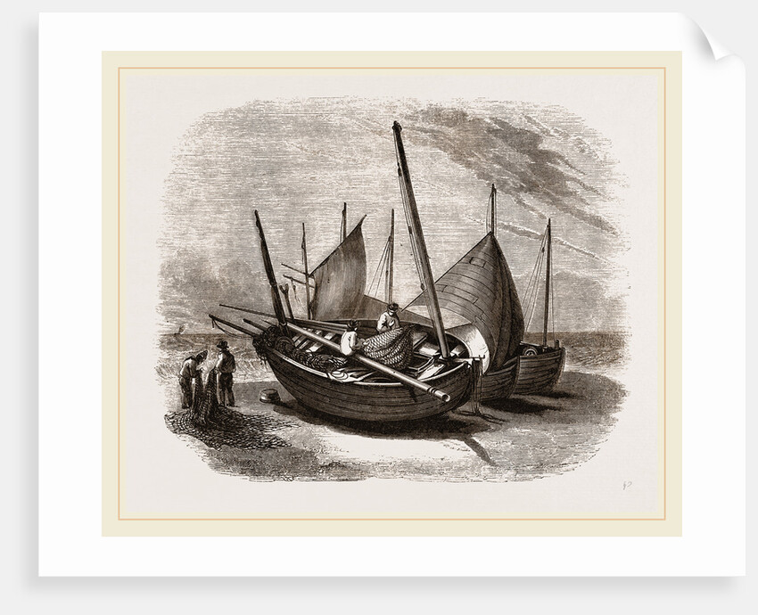 Fishing-boats at Hastings, UK by Anonymous