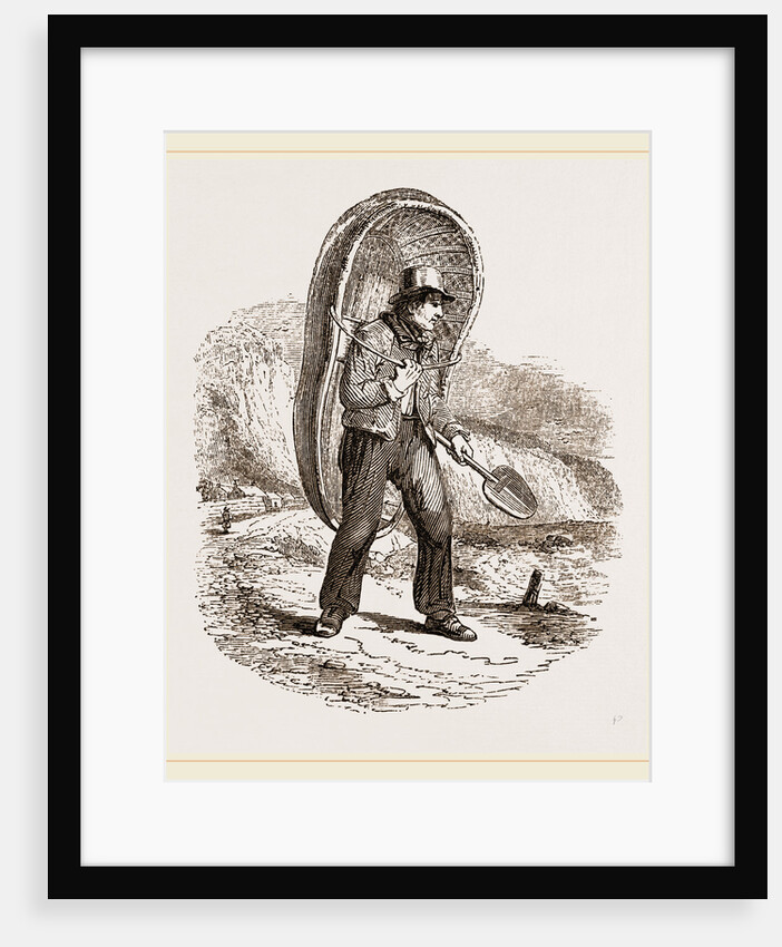 Fisherman of South Wales with Coracle by Anonymous