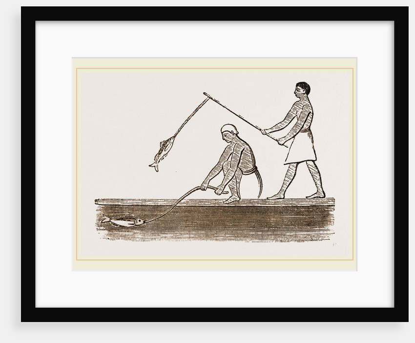 Ancient Egyptians angling, Egypt by Anonymous