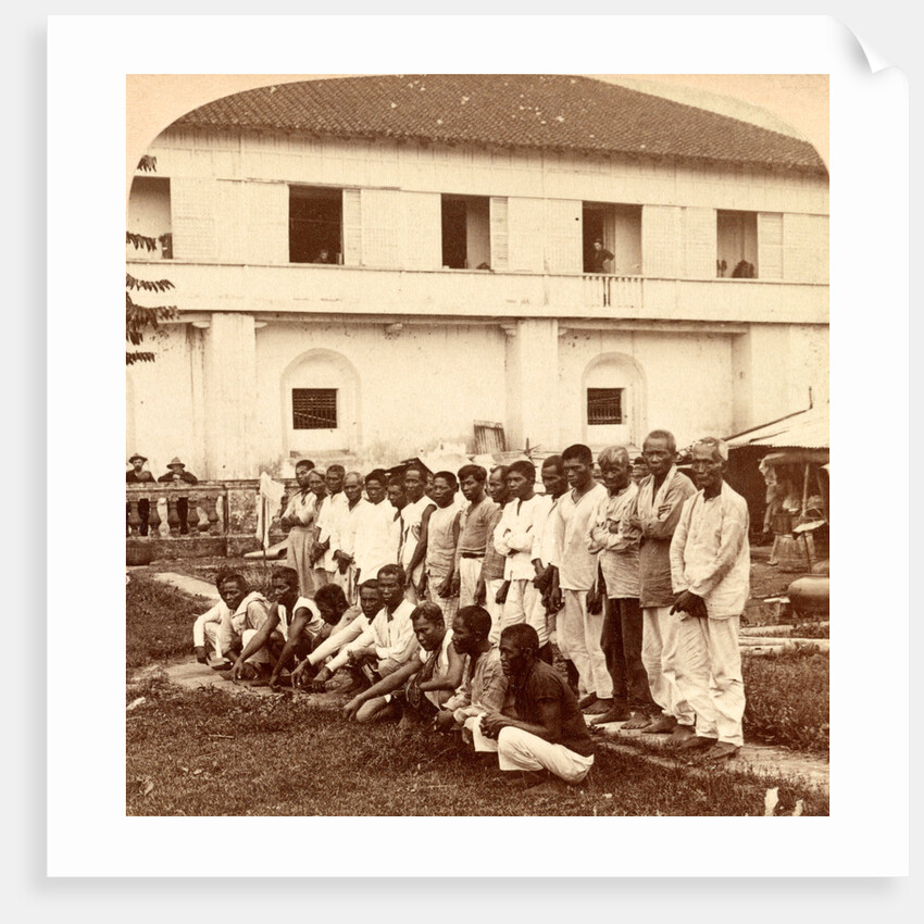 Filipino Prisoners of War at Pasig, Philippines 1899, 19th century by Anonymous