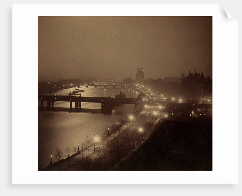 The Thames London by night, UK 1903 by Anonymous