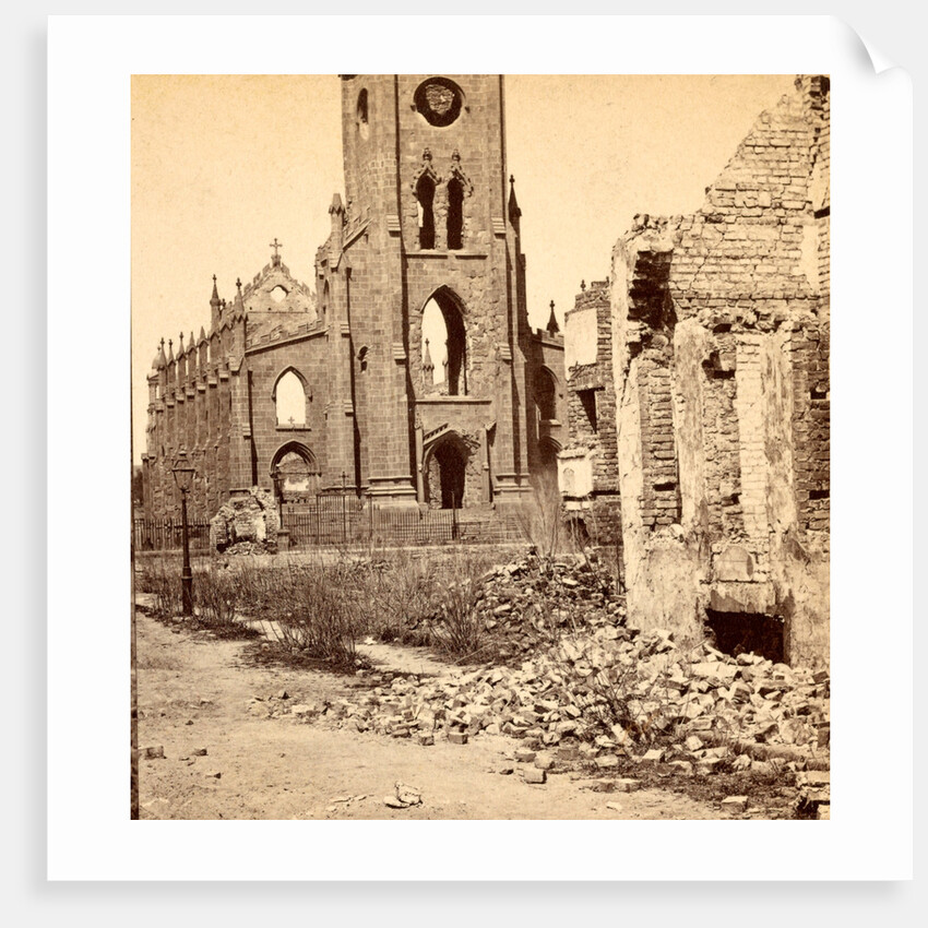 Ruins of Cathedral, Broad Street, front view by Anonymous
