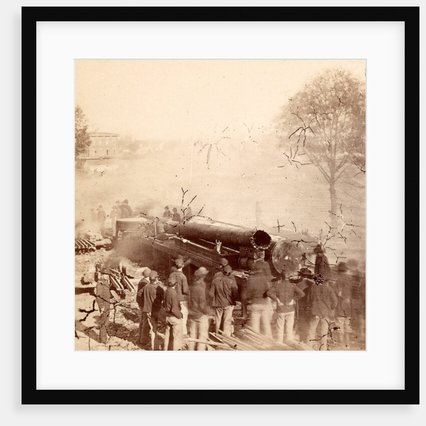 Sherman's men destroying railroad by Anonymous
