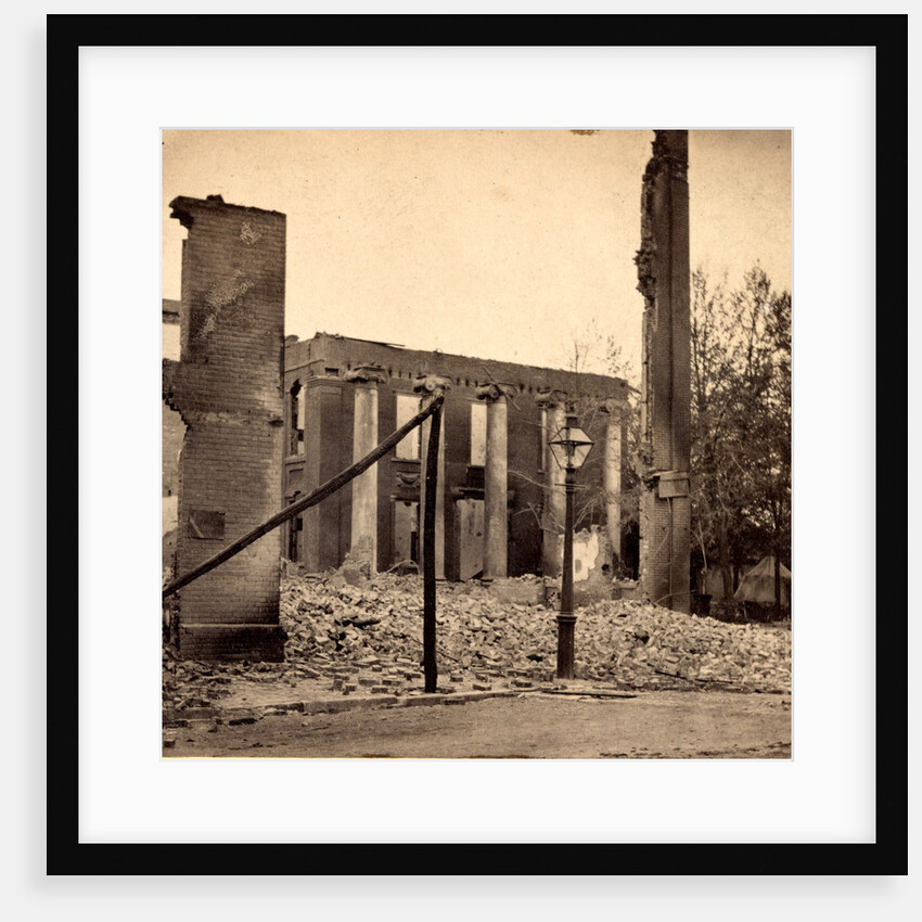 Court House, Chambersburg, Franklin Co., Pa., destroyed by the rebels under McCausland, July 30th, 1864 by Anonymous