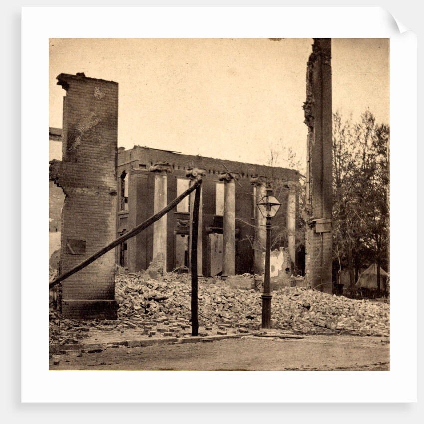 Court House, Chambersburg, Franklin Co., Pa., destroyed by the rebels under McCausland, July 30th, 1864 by Anonymous