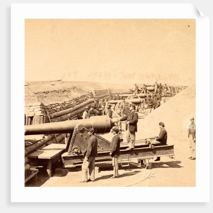 Ft. Brady, James River, Va. View showing battery ready for action by Anonymous