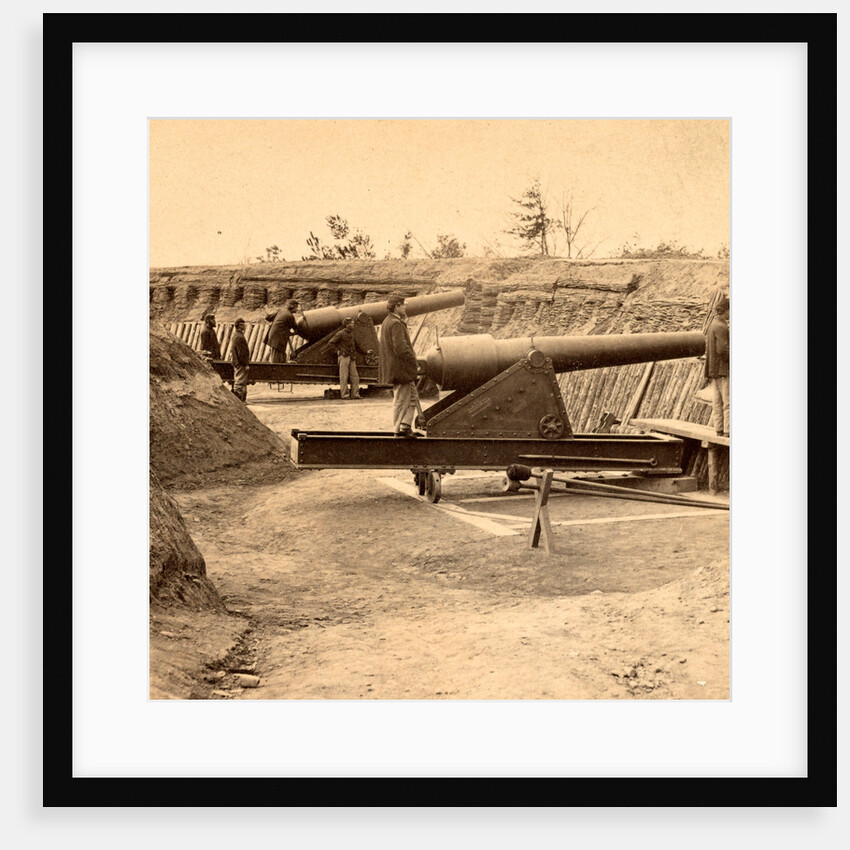 View in Water Battery, James River, Va. Ready to fire by Anonymous
