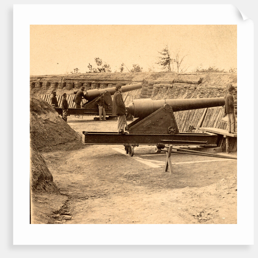View in Water Battery, James River, Va. Ready to fire by Anonymous
