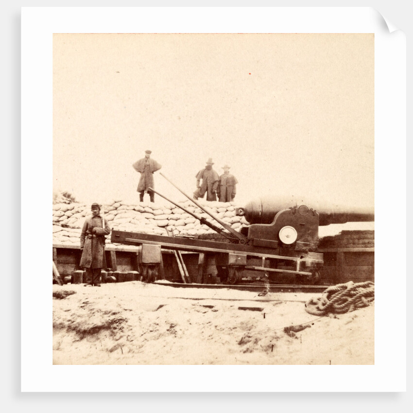 English Armstrong gun in Fort Fisher, N.C. by Anonymous