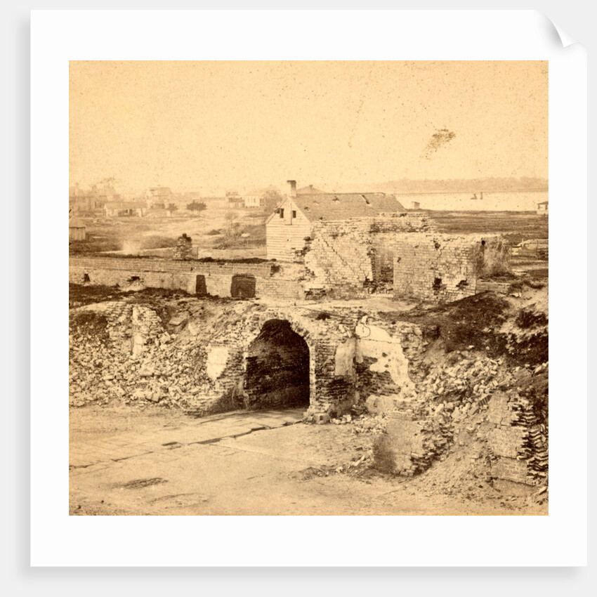Fort Moultrie Sallyport and ruins of the fort from the interior by Anonymous