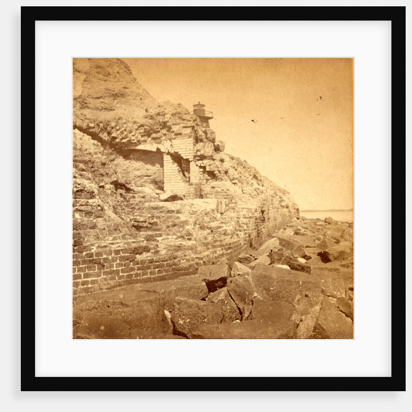 Damage to exterior wall of Fort Sumter from bombardment, Charleston, South Carolina by Anonymous