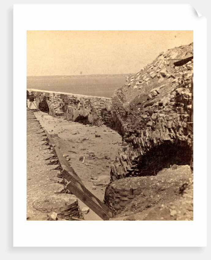 Interior of Fort Sumpte, looking toward Charleston by Anonymous