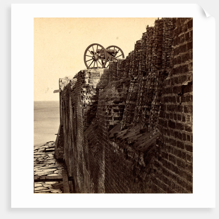 North wall of Fort Sumpte by Anonymous