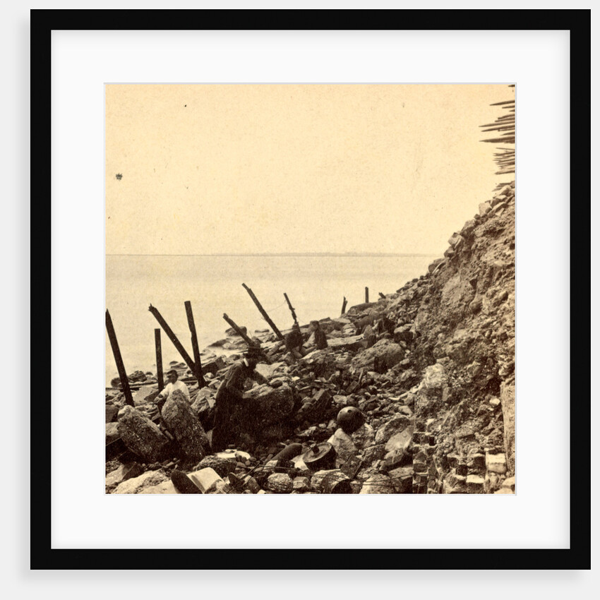 Sea face of Fort Sumpte, looking toward Morris Island by Anonymous