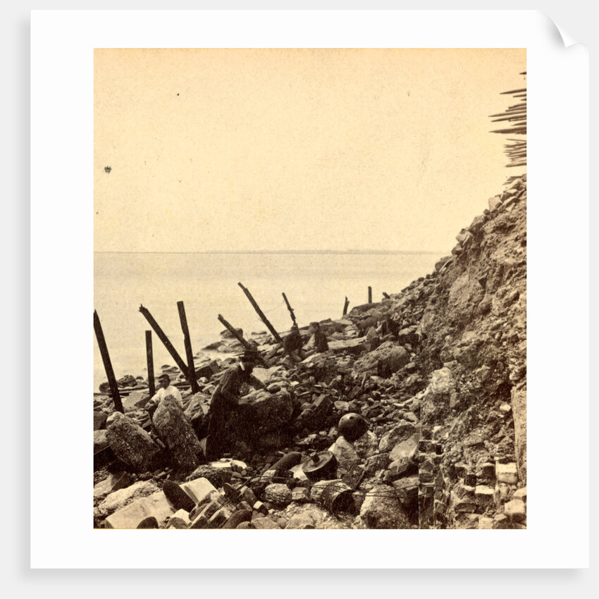 Sea face of Fort Sumpte, looking toward Morris Island by Anonymous