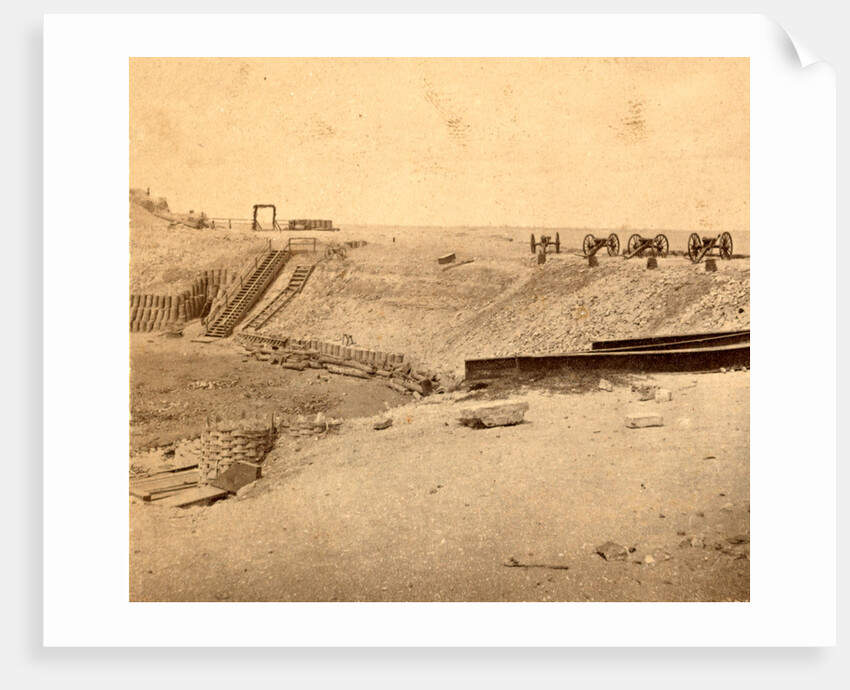 View from the parapet of Fort Sumpte, S.C., with Charleston in the distance by Anonymous