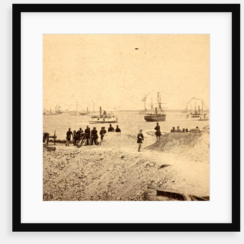 View from the parapet of Fort Sumpte, with Charleston in the distance by Anonymous