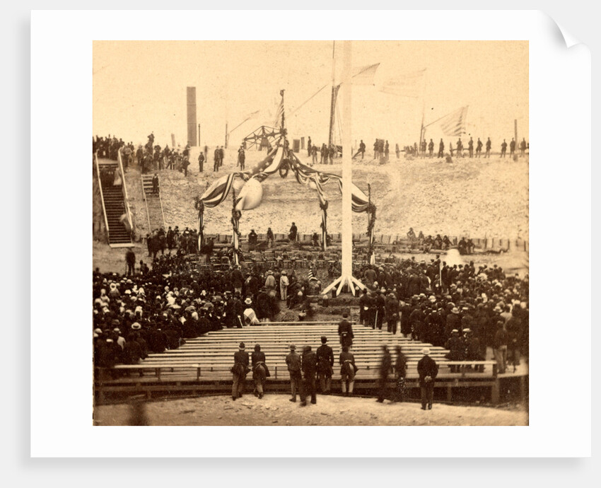 Interior of Fort Sumpte, Charleston Harbor, S.C., April 14th, 1865. Awaiting the arrival of Gen. Anderson and the invited guests to inaugurate the ceremony of raising the old flag by Anonymous