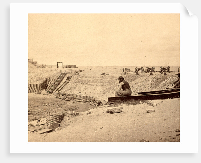 View from the parapet of Fort Sumpte, S.C., with Charleston in the distance by Anonymous