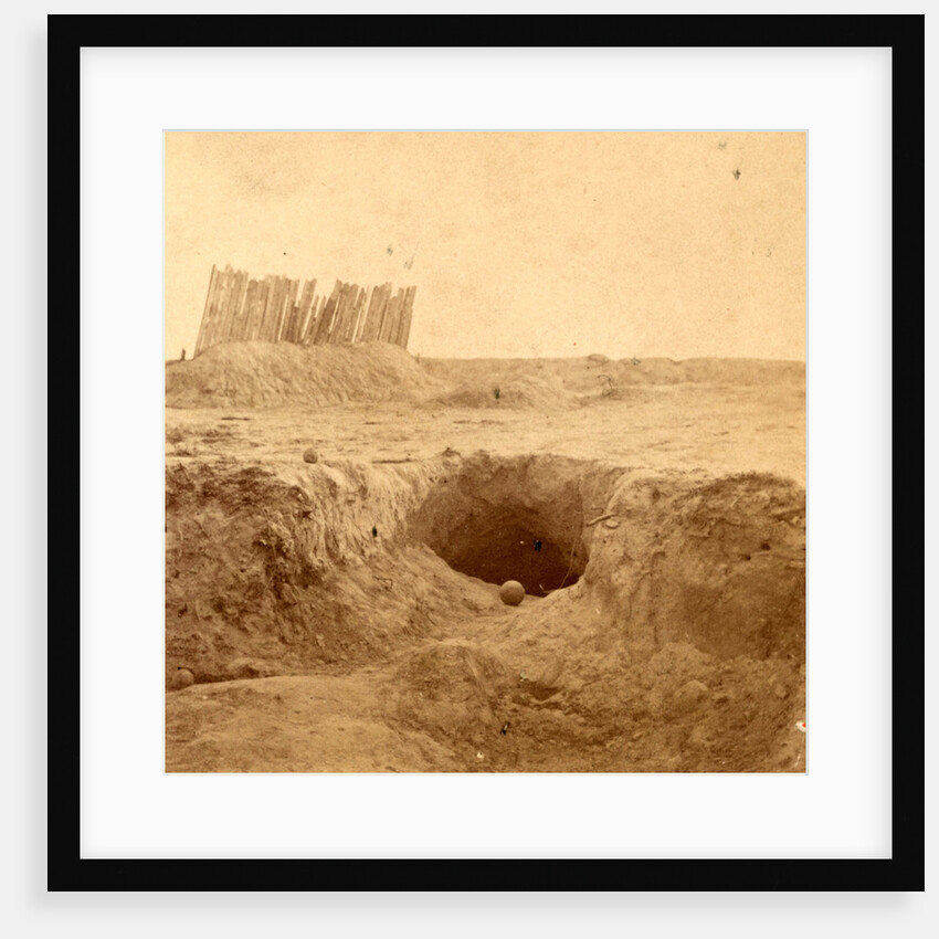 Fortifications and bomb-proofs, in front of Petersburgh (i.e. Petersburg), Va, USA by Anonymous