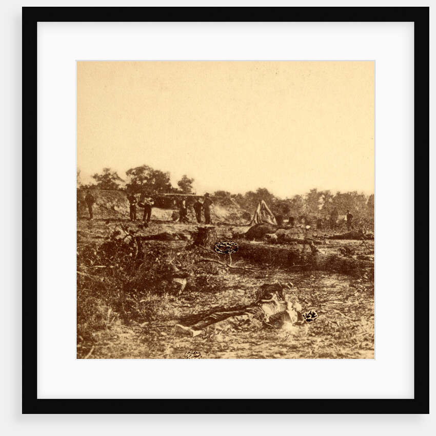 Confederate dead at Fort Robinette, Corinth, USA by Anonymous