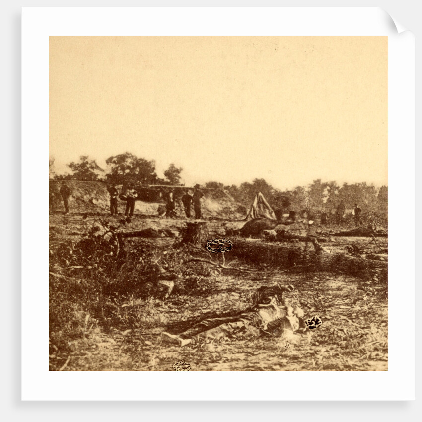 Confederate dead at Fort Robinette, Corinth, USA by Anonymous