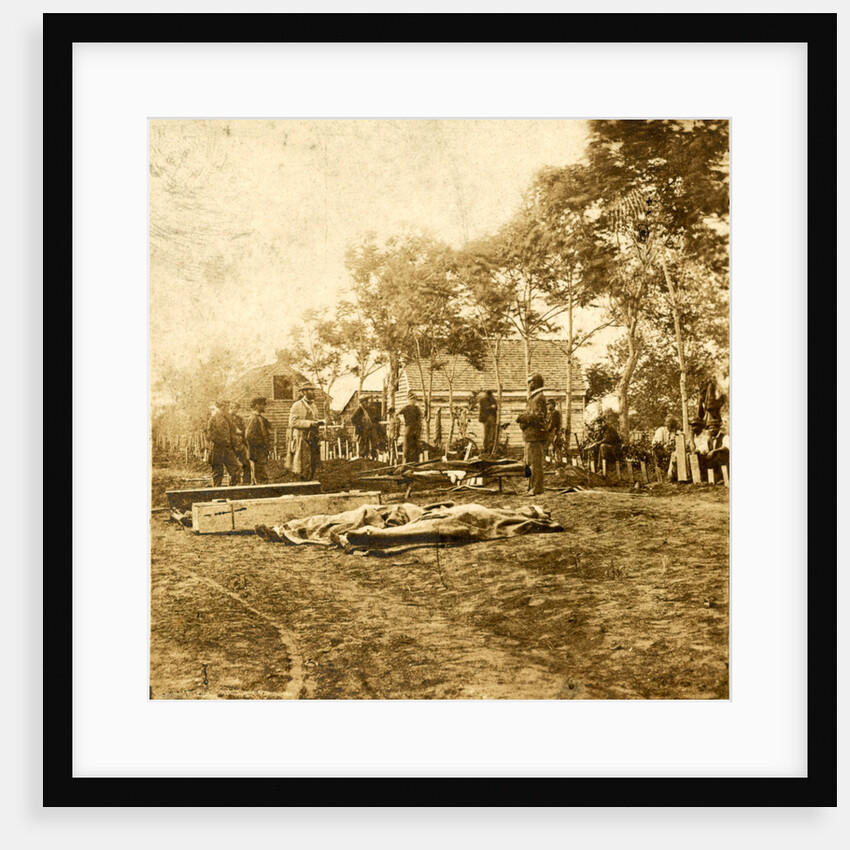 Burial of the Union dead at Fredericksburg, December 15, 1862 by Anonymous