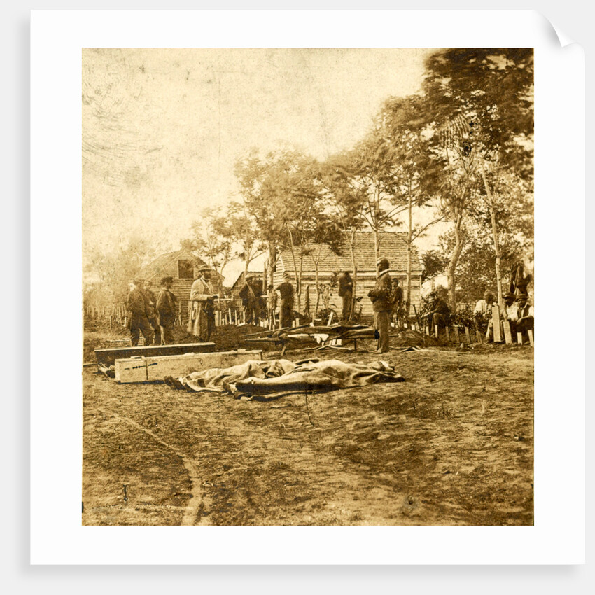 Burial of the Union dead at Fredericksburg, December 15, 1862 by Anonymous