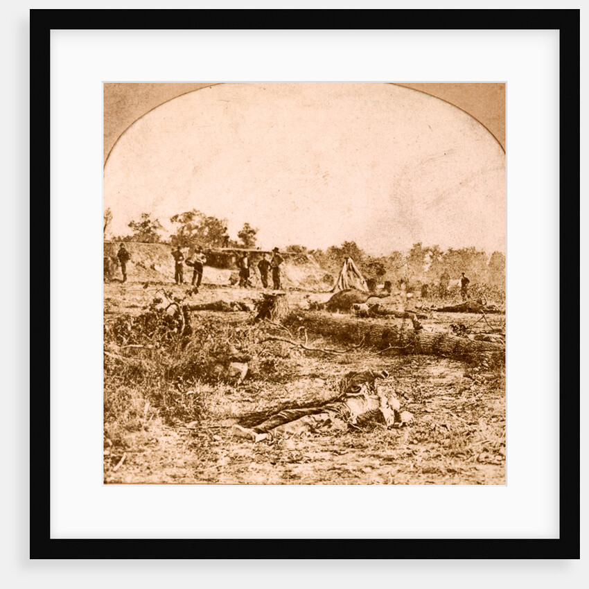 Confederate dead at Fort Robinette, Corinth, USA by Anonymous