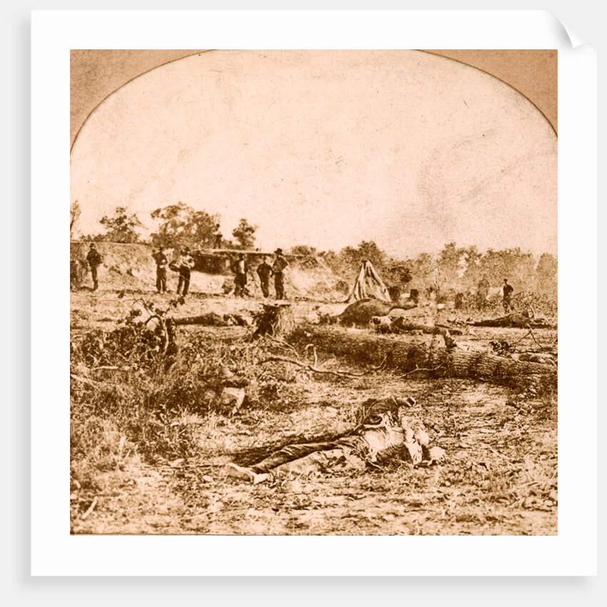 Confederate dead at Fort Robinette, Corinth, USA by Anonymous