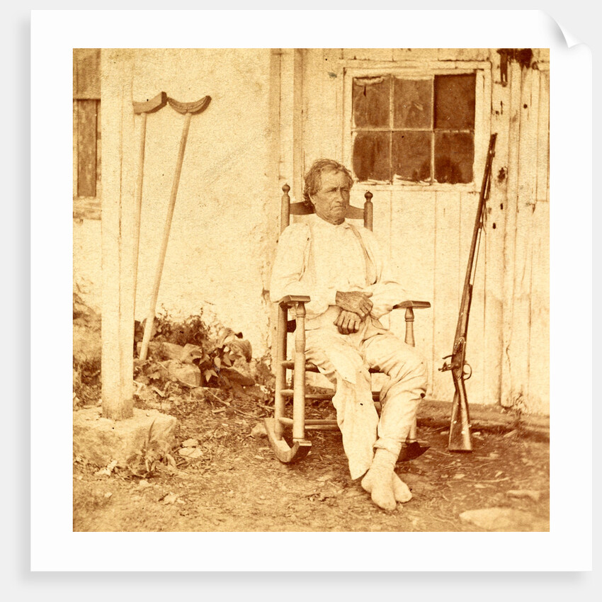 John L. Burns, the old hero of Gettysburgh (i.e. Gettysburg), recovering from his wounds, USA by Anonymous