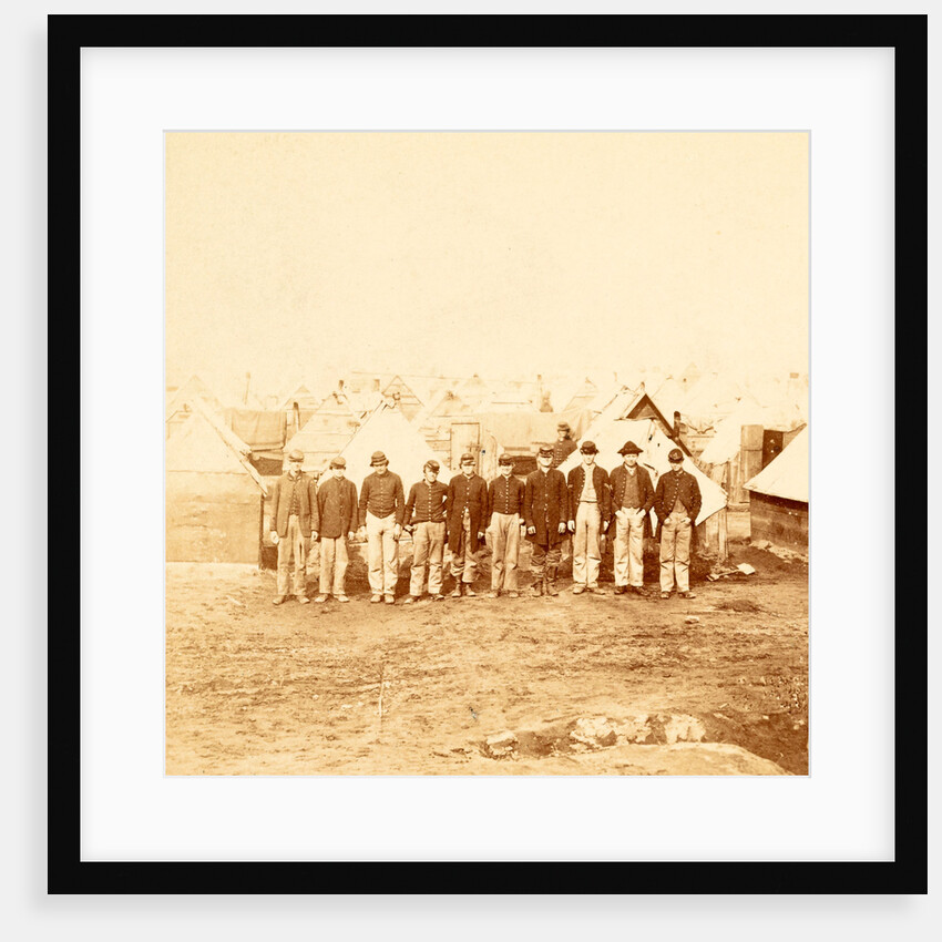 Soldiers' winter quarters, Army of the Potomac. Inside the first line of fortifications, near City Point, VA, USA by Anonymous