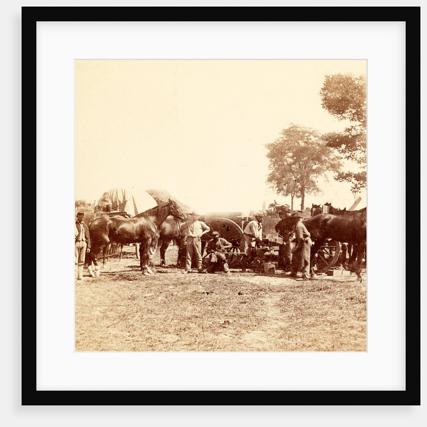Army Blacksmith and Forge, Antietam, Sept, 1862, USA by Anonymous