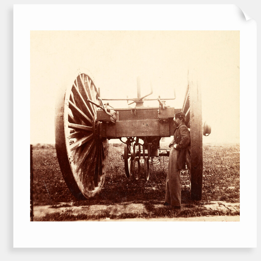 Sling cart for moving heavy cannon, USA by Anonymous