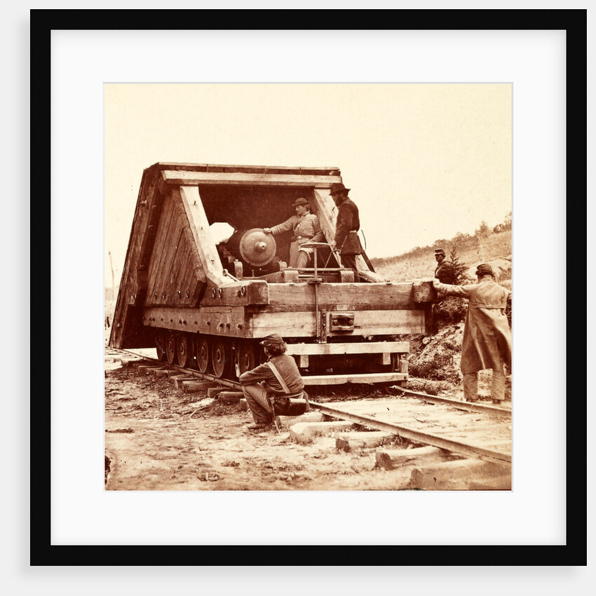 Railroad battery before Petersburg, USA by Anonymous