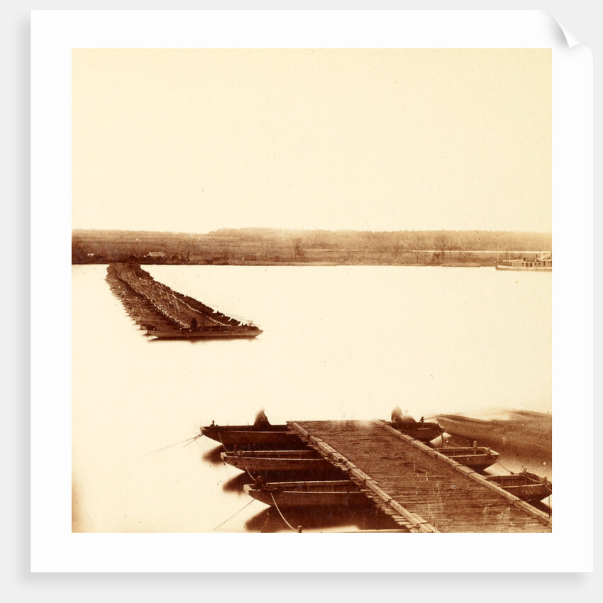 Pontoon bridge opened for steamers, USA by Anonymous