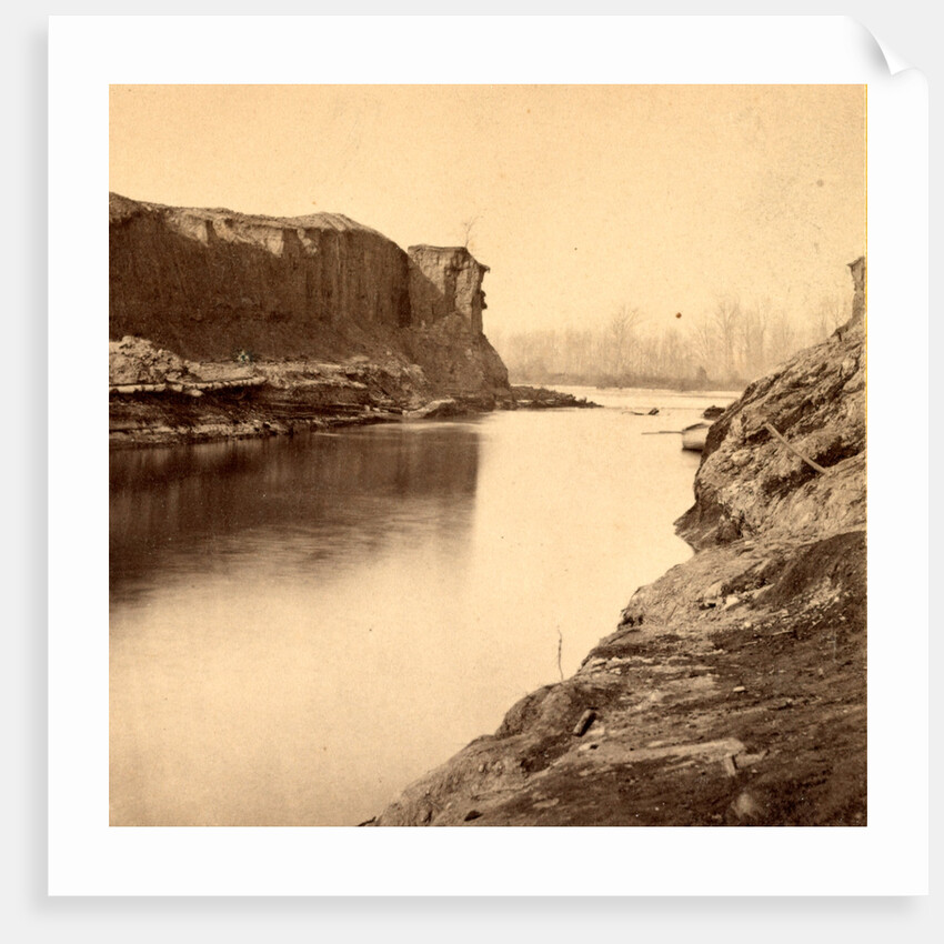 Dutch Gap Canal. Taken after the bank was blown out, USA by Anonymous