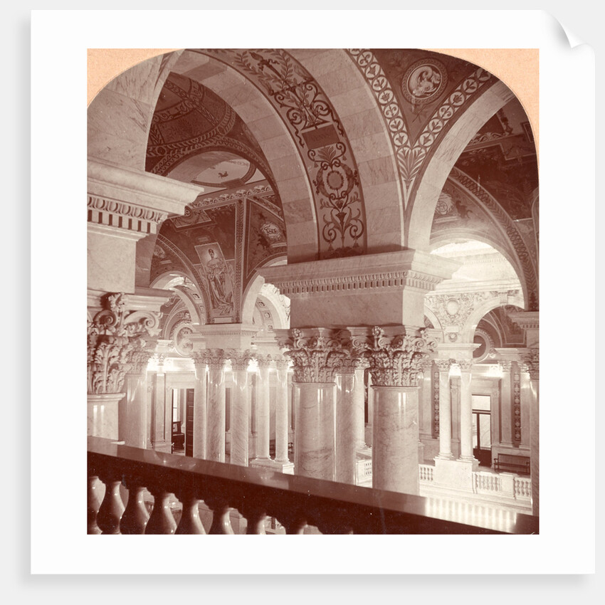 A poem in marble columns and frescoed walls, Congressional Library, Washington, DC, USA by Anonymous