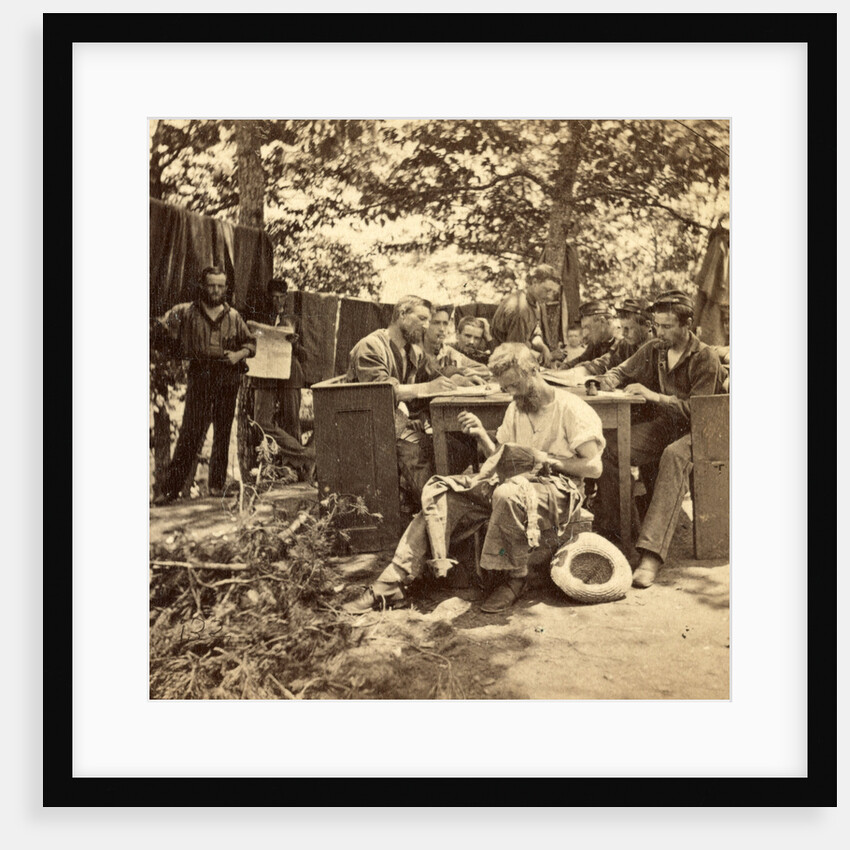 War views. No. 1501, Camp life, Army of the Potomac, writing to friends at home, USA by Anonymous