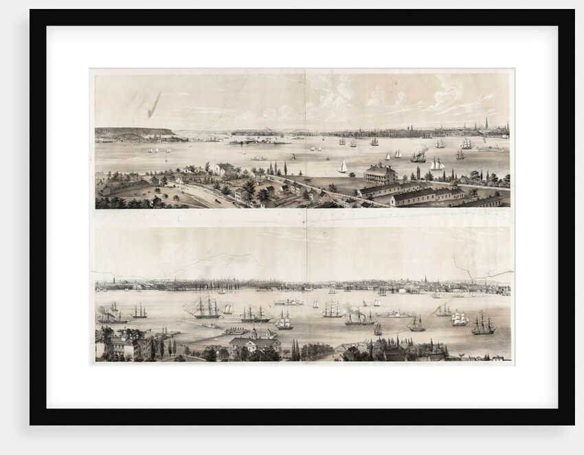 New York from Staten Island Brooklyn City Jersey City New York from Staten Island by Anonymous