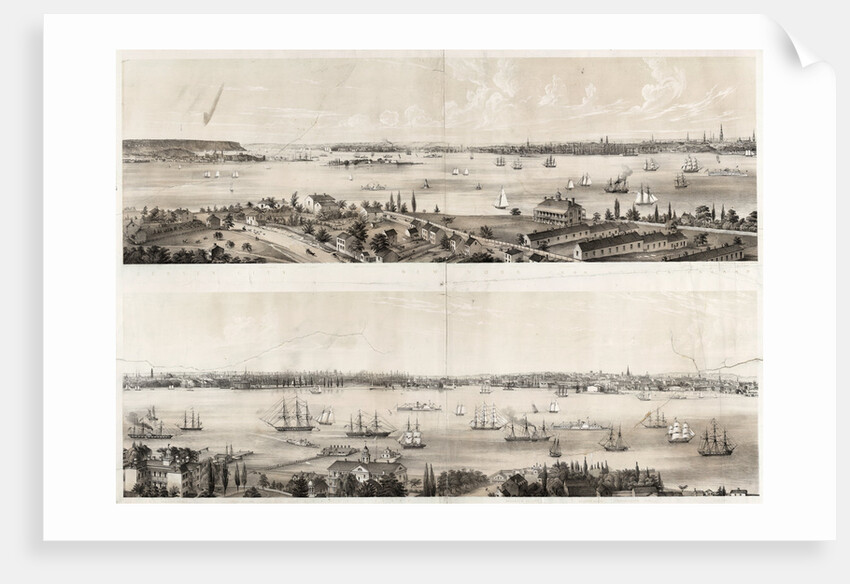 New York from Staten Island Brooklyn City Jersey City New York from Staten Island by Anonymous