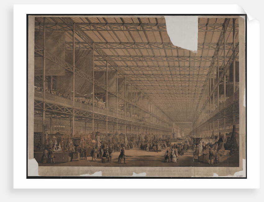 View of the nave of the great exhibition building by Anonymous