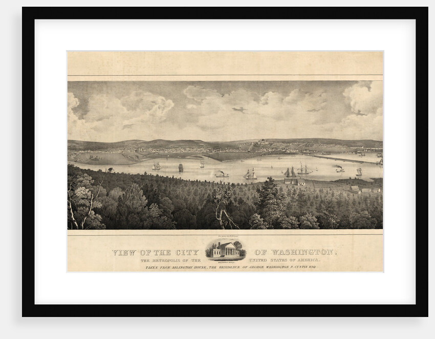 View of the city of Washington, the metropolis of the United States of America by Fitz Henry Lane