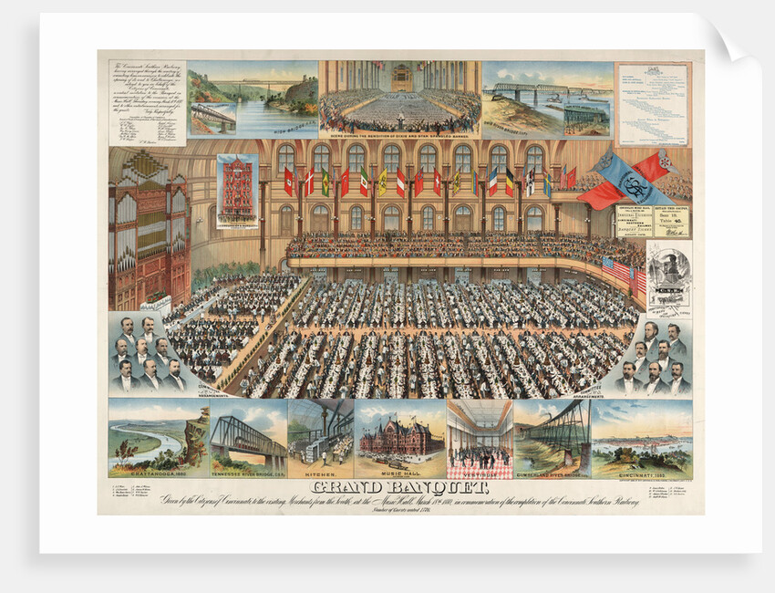 Grand banquet, given by the citizens of Cincinnati, to the visiting merchants from the south, at the Music Hall, March 18th 1880 by Anonymous