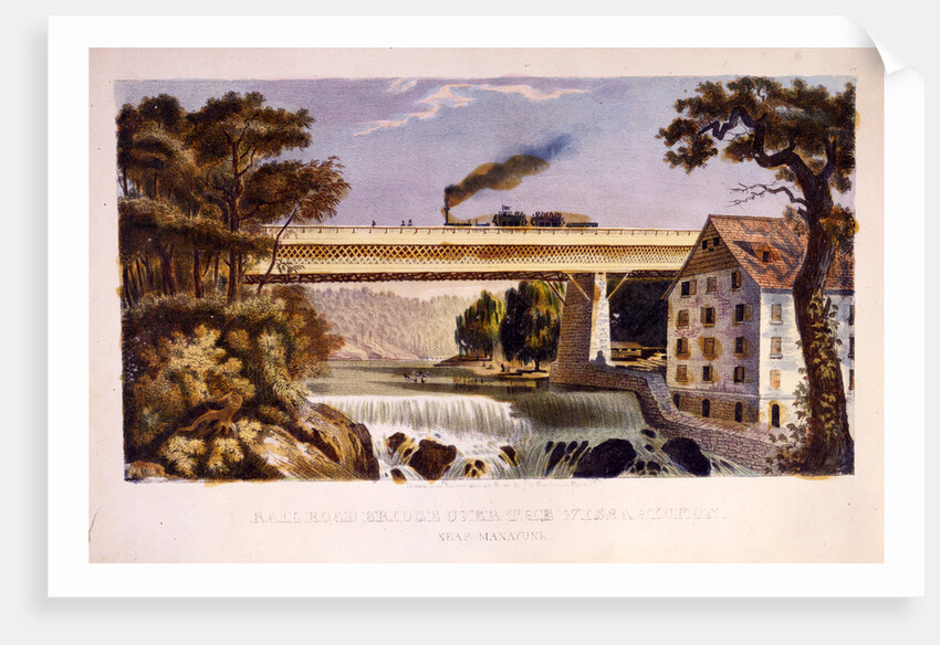 Railroad bridge over the Wissahickon near Manayunk by Anonymous